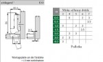 Tiomos TS Click-on 110° G-BB K19 Dübel vložený