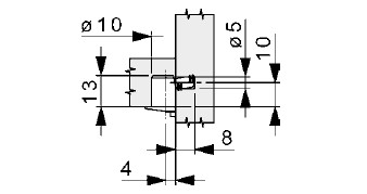 Bodenträger vernickelt